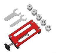 Allthingstore Strumento di localizzazione per profili in alluminio, maschera di posizionamento regolabile con manicotti per trapano, strumento di ausilio per il posizionamento delle strisce rimovibili