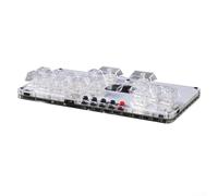 Allthingstore Tastiera da gioco per PC, interruttore con tecnologia Nonjoystick, tasti sostituibili a caldo per personalizzazione (bianco)