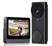 Allthingstore Videocamera senza fili Campanello Video Campanello Telefono Telecamera di Sicurezza Campanello Citofono Con Istantanea E Registrazione Video Caratteristiche 4.3 Pollici