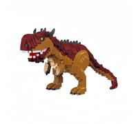 alltogetho Aggressive Carnotaurus Micro Mini Mattoncini Kit - Dino Cretaceo con denti affilati e corna per sopracciglia, kit educativo STEM per bambini da 8 anni in su, sollievo dallo stress per