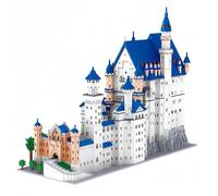 alltogetho Enorme Swan Stone Castle Micro Mini Blocks - 10000pcs Set di costruzione impegnativo, puzzle 3D ad alta difficoltà, Realizzazione finale, pezzo decorativo fresco, perfetto tempo killer