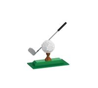 alltogetho Pallina da golf 3D e blocchi di costruzione per mazze - Micro giocattolo da scrivania per esposizione sportiva con base a T, regalo unico per la decorazione della stanza, regalo per