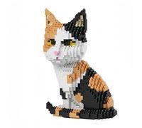 alltogetho - Set di giocattoli per la costruzione di gatti in miniatura modello micro Calico: ricorda il tuo amato felino, scelta di decorazione