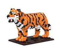alltogetho Set Tigre Micro Blocchi - 980+ Pezzi Modello 3D Animale - Puzzle Fai-da-te Fauna Maestosa per Adulti - Decorazione Scrivania Elegante e Arte Casa - Regalo di Successo