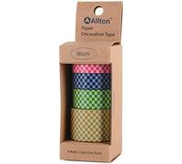 Allton Decorativo Washi Tape larghezze assortite, Multicolore, 5.08 x 12.7 x 5.08 cm