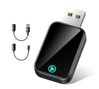 Alltotive S2 Mini Adattatore CarPlay Wireless per iPhone, Converte Cablato in Wireless, USB e Type-C Plug and Play, Compatibile Auto con CarPlay Cablato dal 2016, iPhone iOS 10+