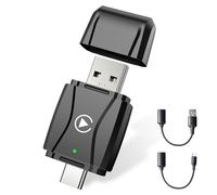 Alltotive S3 Adattatore CarPlay Wireless per iPhone, Converte Cablato in Wireless, USB e Type-C Plug and Play, Compatibile Auto con CarPlay Cablato, dal 2016 e iPhone iOS 10+