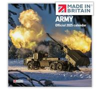 ALLTRADE Calendario 2025 dell'esercito britannico 2025, calendario delle festività del Regno Unito, ufficiale, grande, ecologico, realizzato in Gran Bretagna, su carta FSC, cattura carbonio da alberi