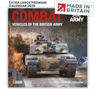 ALLTRADE Veicoli da combattimento e carri armati dell'esercito britannico Calendario ufficiale 2024 PRODOTTO IN GRAN BRETAGNA con poster estraibile GRATUITO Materiale FSC e carbonio catturato piantand