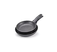 Alluflon Set 2 padelle antiaderenti padella effetto pietra cm 24-28