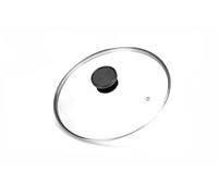 ALLUFLON Coperchio Vetro Bordo Inox, 18 cm