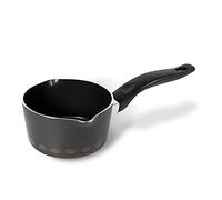 Alluflon Costanza Pentolino con Beccuccio 14cm, Alluminio Alimentare, Nero, 14 cm