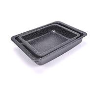 ALLUFLON Set 2 Lasagnere Vesuvia, 34x25 cm e 24x18 cm, Alluminio