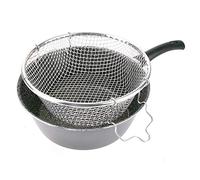 ALLUFLON Tradizione Italia Friggitrice con Cestello, Alluminio, Nero, 24 cm