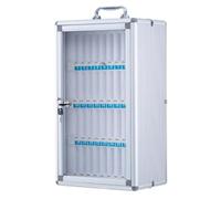 Alluminio - 12 a 60 Cartments per Uffici Scuole & Sale Conferenze - Secure le Locker con Maniglia (Argento - A 36)
