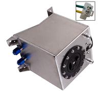 Alluminio 2.5 Gallon Carburante Cella Gas Serbatoio + Sensore di livello