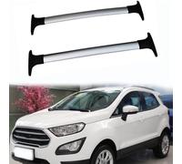 Alluminio, 2 Pezzi Portapacchi per Auto, Barre Trasversali Ringhiera, Portapacchi, Portapacchi Bici con Serratura, Binari Supporto Accessori da Viaggio, Per Fo-rd Ecosport 2013-2020,Silver
