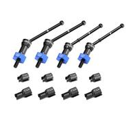 Alluminio 4140 Carbon Steel Front & Rear CVD Drive Shafts with Alloy 7075 Wheel Hex (pin thickened 2 mm) for Arrma 1/16 Mojave GROM Desert Truck Upgrades - Blue