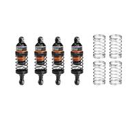 Alluminio 6061-T6 Alloy Front & Rear Adjustable Progressive Spring Shock 63mm for Traxxas Mini Slash 4X4 / Mini Rally VXL Ford RS200 Upgrades - Arancione