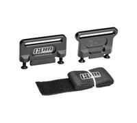 Alluminio 7075 lega fermo batteria Hold-Down per Traxxas 1:8 Jato 4S 2S / Slash 4X4 LCG/Ford Fiesta ST Rally/Slash 4X4 VXL Ultimate Upgrades - Nero