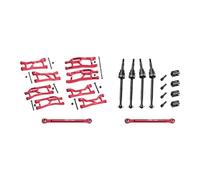 Alluminio 7075 Lega Widemaxx Sospensione Kit per Traxxas 1:16 Mini Maxx/Mini XRT VXL 3S Monster Truck Aggiornamenti - Rosso