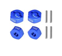 Alluminio 7075-T6 Alloy Front and Rear 12mm Wheel Hub Axle Hole 6mm For Traxxas 1:10 Ford Fiesta ST / Bigfoot 2S / Rustler 2S / Slash 4X4 VXL / Ford Raptor R / Stampede / 1:8 JATO 4X4 VXL - Blue