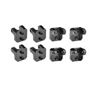 Alluminio 7075-T6 Alloy Front and Rear Upper Shock Mount for LOSI 1/8 LMT 2.0 Grave Digger 4X4 Solid Axle Brushless Monster Truck-LOS04028 Upgrades - Black