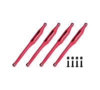 Alluminio 7075-T6 Alloy Lower Link Bar Set per LOSI 1/8 LMT 2.0 Grave Digger 4X4 Solid Axle Brushless Monster Truck-LOS04028 Upgrades - Rosso