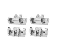 Alluminio 7075-T6 Alloy Lower Shock Mount for LOSI 1/8 LMT 2.0 Grave Digger 4X4 Solid Axle Brushless Monster Truck-LOS04028 Upgrades - Silver
