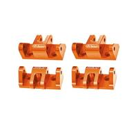 Alluminio 7075-T6 Alloy Lower Shock Mount for LOSI 1/8 LMT 2.0 Grave Digger 4X4 Solid Axle Brushless Monster Truck-LOS04028 Upgrades - Arancione