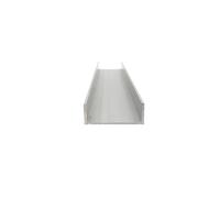 Alluminio A Forma Di U, Larghezza Esterna 40 Mm | Lunghezza 50 cm, striscia perimetrale rivestita in vetro in lega di alluminio(40mm x 30mm x 2mm)