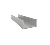 Alluminio A Forma Di U, Larghezza Esterna 60 Mm | Lunghezza 50 cm, striscia perimetrale rivestita in vetro in lega di alluminio(60mm x 30mm x 4mm)