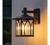 Alluminio a parete a LED a LED per esterno solare con applique a parete esterno in vetro con lampada montata esterna impermeabile per ip54 per il corridoio portico corridoio balcone anteriore/retro