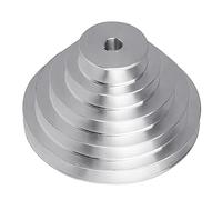 Alluminio A Tipo 5 Step Pagoda Puleggia Ruota 150mm Diametro Esterno per Timing V-Belt per Cinghia dentata a forma di V