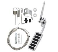 Alluminio Acceleratore Pedale Con 36 Inch Cavo Kit E 24 Manicotto Supporto Set