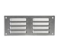 Alluminio Aeratore Griglia 260mm x 105mm Con Fly Schermo Piatto Louvre Condotto