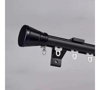 Alluminio ain Track Wall Mounted 1Layer Silent Roller Drapery Rod per ains & Room Dividers 100600cm Lunghezze Nero 4.2m/13.8ft