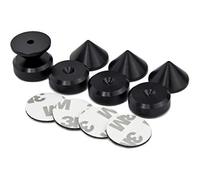 Alluminio anodizzato nero Spike/Cono absorber per altoparlanti vite + piedino - 4 pz (Cuscinetto per settore biadesivo)