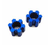Alluminio Anteriore 16mm Spessore Hex Hub Blu per Traxxas 1/6 Funco Pro Scala Sand Car 10954