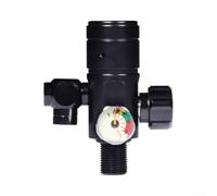 Alluminio ARA Primo Stadio Regolatore con Manometro Integrato 25mm M18x1.5 a 3/8-24 UNF per Flusso D'aria Affidabile in Immersione