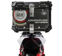 Alluminio Baule Da Moto Bauletto Per Moto Valigia Top Case Per Conservazione Casco Bagagli Con Serratura Di Sicurezza 36L 45L 55L 65L Grande Capacità (Color : Nero, Size : 45L)