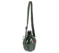 Alluminio Borraccia Militare da Escursionismo Verde 1l | Manico Antiscivolo, Corpo in Nylon, Leggera e Resistente, per Ciclisti ed Escursionisti