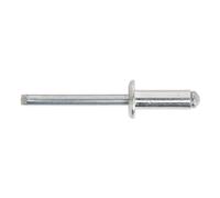 Alluminio Cieco Rivetto Flangia Standard 6.4 x 19.5mm Confezione Di 200 - Sealey
