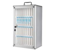 Alluminio con 36 slot per sale conferenze - Silver nizer per eventi aziendali e design efficiente salvaspazio