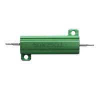 Alluminio Custodia 50W 25 Ohm Telaio Montaggio Wirewound Resistore Verde