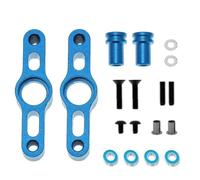 Alluminio Del Set Sterzo Modificano Parti Per Tamiya Per TT-02 54574 1/10 | Auto RC modificano le parti riparazione set sterzo in alluminio CNC controllo dello sterzo coerente(Blue)