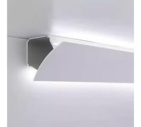 Alluminio di Manica del LED per le strisce, diffusore della parete/soffitto per illuminazione indiretta