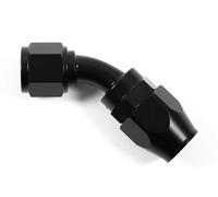 Alluminio Fitting AN6 Nero 45° Angolo Vite Connettore 9/16 18UNF DASH6 D-06