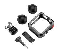 Alluminio Gabbia A Sgancio Rapido Per 2 Action Camera Mount Con Cold Shoe Completa Telaio Protettivo Case Accessori Mount Camera Cage