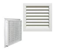 Alluminio Griglia Aeratore Cover Con Rete & Viti 200 - 600mm Muro Condotto